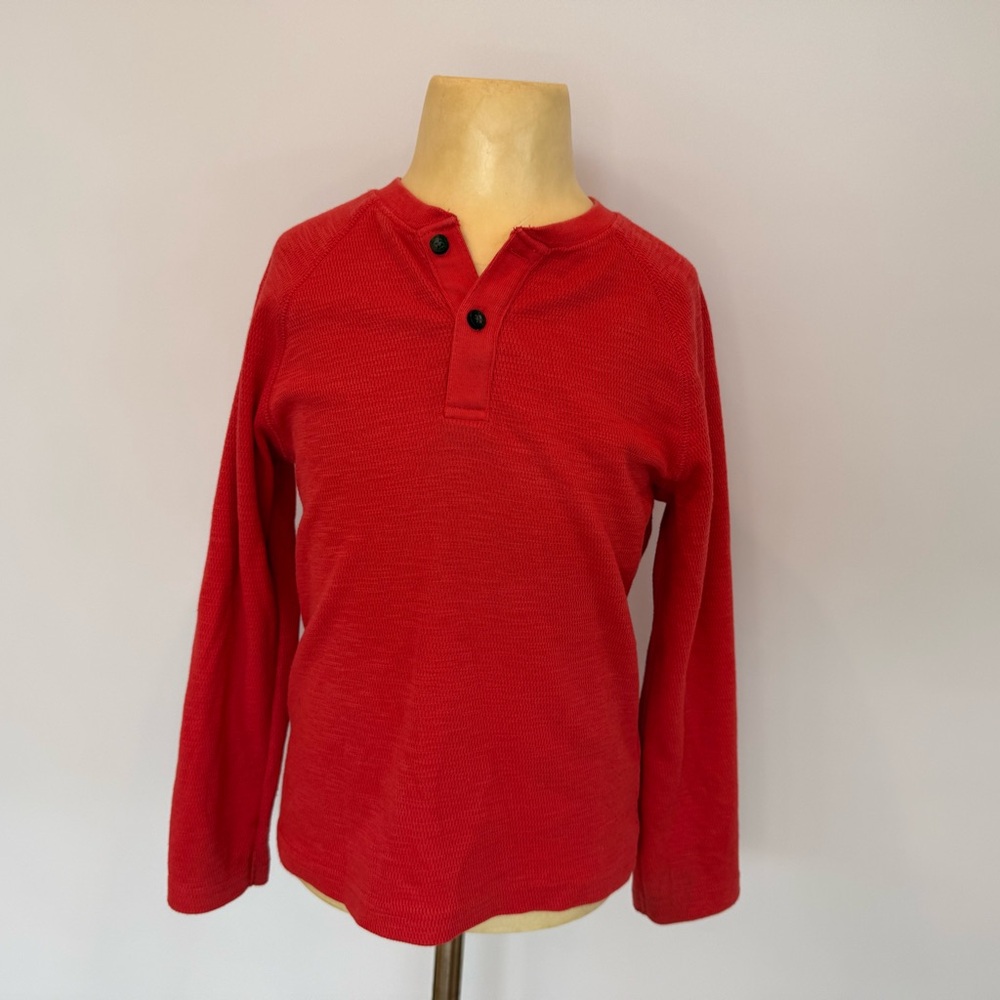 Janie and Jack Vibrant Red Long Sleeve Tee